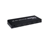 Convertidor divisor HDMI 1x4 a 4 pantallas 4K.