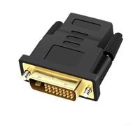 Convertidor DVI 24+1 compatible con contactos dorados compatibles con DVI | Contactos chapados en oro de 24 quilates, resistente, transmisión de señal superior, sin pérdida de datos