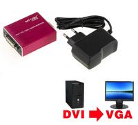 Convertidor DVI A VGA - ALTA RESOLUCIÓN (PC DVI / PANTALLA VGA)
