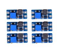 Convertidor elevador de potencia ajustable de 2 V a 24 V CC a CC, 5 V, 9 V, 12 V y 28 V, módulo de placa PC con fuente de alimentación de 6 unidades