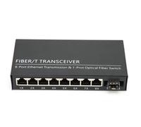 Convertidor Gigabit adaptativo de fibra dual monomodo, puerto RJ45 con negociación automática, transmisión de datos de baja latencia, conexión en