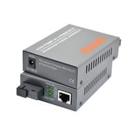 Convertidor Gigabit Ethernet de 5 V CC, fibra óptica monomodo para entornos hostiles y transferencia de datos estable, convertidor de medios de centro de datos