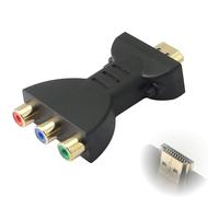 Convertidor HDMI a AV, adaptador de vídeo Full HD que garantiza una transmisión de señal estable, apto para proyectores LCD, DVD y HDTV, fácil de