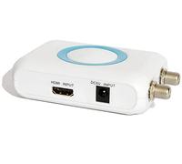 Convertidor HDMI a coaxial RF/RCA Adaptador modulador VHF con Tipo F Hembra/Antena Ant in/out para Roku Fire Stick DVR PS4 Xbox Gaming Laptop Set-Top Cable Box HD Digital Video a AV analógico coaxial