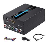 Convertidor HDMI a componente con HDMI y cables de componentes, EASYCEL Aluminum 1080P HDMI a YPbPr/5RCA, compatible con salida de componentes 480i 576i