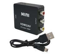Convertidor HDMI A RCA, Adaptador De Audio Y Video HDMI A AV, Soporte PAL/NTSC, Compatible Con, Reproductor Blu-ray, Android TV Box, Cable USB Incluido Para Disfrutar De Conversión Señal Instantánea.