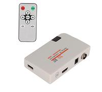 Convertidor HDMI a RF Coaxial con Control Remoto - Adaptador para Reproductores DVD, Decodificador, Computadoras - Convierte Señal Analógica (EU)
