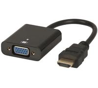 Gembird A-HDMI-VGA-03 adaptador de cable Negro