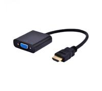 Convertidor HDMI a VGA con Audio Negro