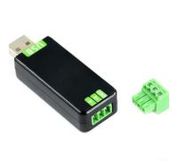 Convertidor industrial USB a RS485, convertidor de señal RS485 de alta velocidad con indicadores LED y rango de transmisión de 1200 m a transmisión de señal extendida (CH343G)