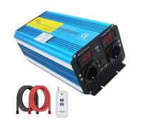 Convertidor Inversor 8kW 7kW 6kW 12/24V para Energía Solar Onda Sinusoidal Pura Convertidor CA 220V para RV Viajes Inversor Alta Potencia para Automóvil Transformador(3000W-6000W,DC12V EU)