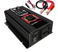 Convertidor Inversor Coche 6000 W 12 V A 110 V 220 V Convertidor Fuente Alimentación Onda Sinusoidal Modificada Adaptador Y Transformador Voltaje Inversor para Coche(12V to 220V)