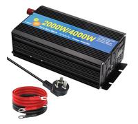 Convertidor Inversor con Cargador 2000 W/4000 W Convertidor CC 12 V/24 V A CA 220 V/230 V Transformador Onda Sinusoidal Pura Uso Fuera La Red Inversor De Corriente(4000W 12V 60hz UN)