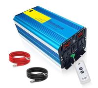 Convertidor Inversor Corriente Portátil Coche con Control Remoto Onda Sinusoidal Pura CC 12 V/24 V/48 V A CA 110 V/127 V/220 V 8000 W Inversor De Corriente(24V 220V 50hz UN)