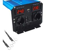 Convertidor Inversor Corriente Portátil Coche con Control Remoto Onda Sinusoidal Pura CC 12 V/24 V/48 V A CA 110 V/127 V/220 V 8000 W Inversor De Corriente(24V 220V 50hz EU)