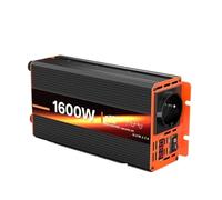 Convertidor inversor Corriente Potencia Máxima 1600W Inversor Onda Sinusoidal para Pura CC 12V Ca 220V 230V Europeo Electrodomésticos Viaje RV Protección Pantalla LCD