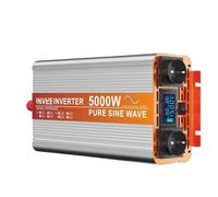 Convertidor Inversor Onda Sinusoidal Pura 24 Voltios 3000 W 4000 W 5000 W 6000 W Convertidor CC 12 V A CA 220 V Inversor con Pantalla LCD 50 Hz Inversor para Coche(EU-5000W-24V-220V)