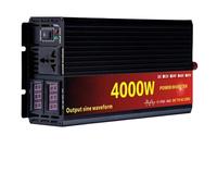 Convertidor Inversor Onda Sinusoidal Pura 3000 W 4000 W 5000 W Convertidor Voltaje CC 12 V/24 V A CA 220 V Transformador con Doble Pantalla Digital Inversor para Coche(4000W-24V)