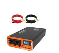 Convertidor Inversor Onda Sinusoidal Pura Alta Potencia 3000 W 12 V 24 V 36 V 48 V 60 V A 230 V Enchufe Europeo Compatible con Control Remoto Inversor De Corriente(24V(20-30V))