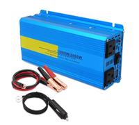 Convertidor Inversor Potencia 2000 W (DC12V-AC110V/220V) Portátiles Hogar Y Camping Convertidor Onda Sinusoidal Pura Inversor para Coche(12V 110V 2000W Peak)