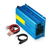 Convertidor Inversor Potencia 2000 W (DC12V-AC110V/220V) Portátiles Hogar Y Camping Convertidor Onda Sinusoidal Pura Inversor para Coche(12V 220V 1000W Peak)
