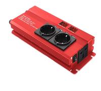 Convertidor Inversor Potencia Coche 2600 W/4000 W CC 12 V CA 220 V Pantalla LED Transformador Voltaje Carga Portátiles Ventiladores Y Motosierras Inversor para Coche(1-2600W Peak 4USB)