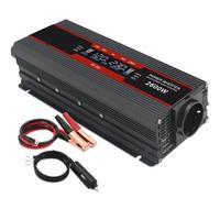 Convertidor Inversor Potencia Coche 2600 W/4000 W CC 12 V CA 220 V Pantalla LED Transformador Voltaje Carga Portátiles Ventiladores Y Motosierras Inversor para Coche(2600W Peak LCD)