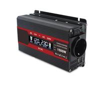 Convertidor Inversor Potencia Coche 2600 W/4000 W CC 12 V CA 220 V Pantalla LED Transformador Voltaje Carga Portátiles Ventiladores Y Motosierras Inversor para Coche(1500W Peak LCD)