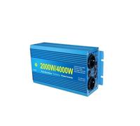 Convertidor Inversor Transformador Inversor Batería Solar Inversor Potencia Continua Onda Sinusoidal Pura 2000 W Potencia Máxima 4000 W Enchufe UE Convertidor Fuera Red(12V to 220V EU)