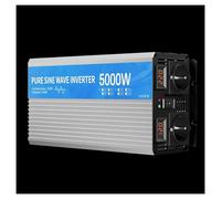 Convertidor Inversor Transformador Inversor De Potencia De Onda Pura De 3000 W, 4000 W, 5000 W Y 6000 W con Convertidor De 24 A 220 V para Coche, 12 V A 220 V(5000W-12V-220V)