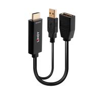 Convertidor - LINDY - 38289 - 2x HDMI macho - 1x DisplayPort hembra - Negro