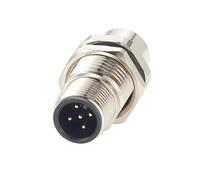Convertidor M12 A de 5 pines macho a hembra IP67 blindado mamparo montaje en panel conector circular industrial receptáculo 60 V 4 A para NMEA2000 Can Bus CANOpen DeviceNet (1 unidad)