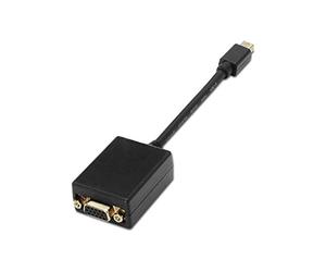 Convertidor Mini DP a SVGA - AISENS - A125-0135 - Negro - 15cm - Oro 24K