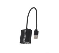 Convertidor óptico de audio digital alimentado por USB para auriculares Toslink coaxial a 3.5 mm para salida RCA para consola de juegos (0.2 metros)