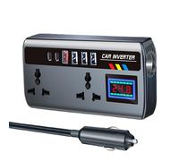 Convertidor para Coche,Inversor para Coche,Adaptador de Salida de Coche de 12 V/24 V a 220 V - Puertos de Carga inversor de Cargador automotriz portátil 3 Puertos USB para Adultos, Suministros