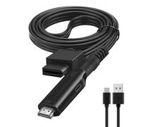 Convertidor portátil WII a HDMI, Plug and Play, adaptador HDMI macho a macho con cable USB