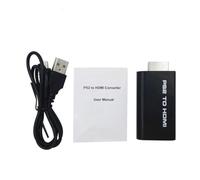 Convertidor PS2 Adaptador de audio y vídeo digital completo con tecnología BYPASS Plug Play admite todos los modos de visualización para HDTV Proyector