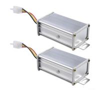 Convertidor reductor compacto CC-CC de 36 V, 48 V, 72 V a 12 V, 10 A, paquete de 2 módulos de fuente de alimentación de 120 W con disipación de calor para sistema solar de vehículos eléctricos