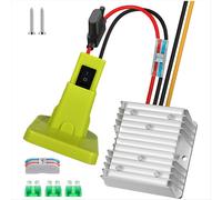 Convertidor reductor de 18 V a 12 V para batería Power Wheel de 18 V, adaptador de CC de 12 V, 20 A, 240 W, con fusible.