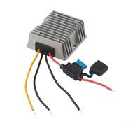 Convertidor reductor de potencia CC 24 V 36 V 48 V a 12 V 10 A 120 W con fusible y carcasa de aluminio impermeable IP67 para sistemas de monitor, carritos de golf y motores