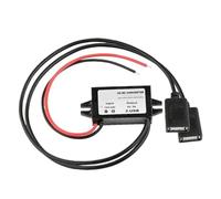 Convertidor Reductor de Voltaje CC-CC for automóvil de 12 V/24 V a 5 V/3 A, Adaptador de Fuente de alimentación for USB Tipo C, Mini, Micro y USB.(Single Wire out)