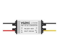 Convertidor regulador de Potencia de 24V a 19V 1A ~ 35A CC, módulo de Potencia Reductor de 22-40V a 19V DC-DC (Color : 24V to 19V 4A)