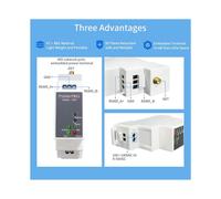 Convertidor RS485 A WiFi para Riel DIN, Servidor de Dispositivos en Serie, Alibaba Cloud IoT, Fuente de Alimentación de CC PW11-M 9-50 VCC