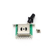 Convertidor Selector De 5 Vías Con Tornillos De Montaje, Guitarra De Recogida De Palanca De Palanca Para Tele S T Guitarra Eléctrica(Chrome) Elgitarrhämtning