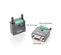 Convertidor Serie RS232 A RS485/TTL DB9 Hembra A Bloque de Terminales de Tornillo de 5 Pines Adaptador de Señal de Interfaz RS232 A 3,3 V/5 V