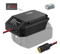 Convertidor Step Down para Makita 18 V a 12 V Power Wheels adaptador de batería 5 V-13 V Buck Converter Regulador convertidor de cargador DIY Convertidor Power Station con encendedor de cigarrillos