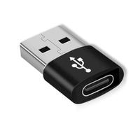 Convertidor tipo C a USB - Adaptador de carga rápida PD, diseño compacto, conector versátil para teléfono, tableta, computadora portátil, accesorio de cargador de automóvil portátil, para via