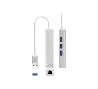 Convertidor USB 3.0 a Ethernet gigabit + 3X USB3.0 - NANOCABLE 10.03.0403