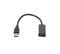Convertidor USB 3.0 A HD 1080P, Compatible con Múltiples Pantallas, Adaptador Gráfico de Vídeo para PC, Portátil y Proyector.
