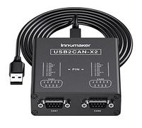 Convertidor USB a CAN de doble canal para Raspberry Pi5/4/Pi3B+/Pi3/Pi Zero (W)/Jetson Nano/Tinker Board/cualquier SBC/escritorio/portátil, compatible con Windows, Linux, Mac OS, Android, Venus OS